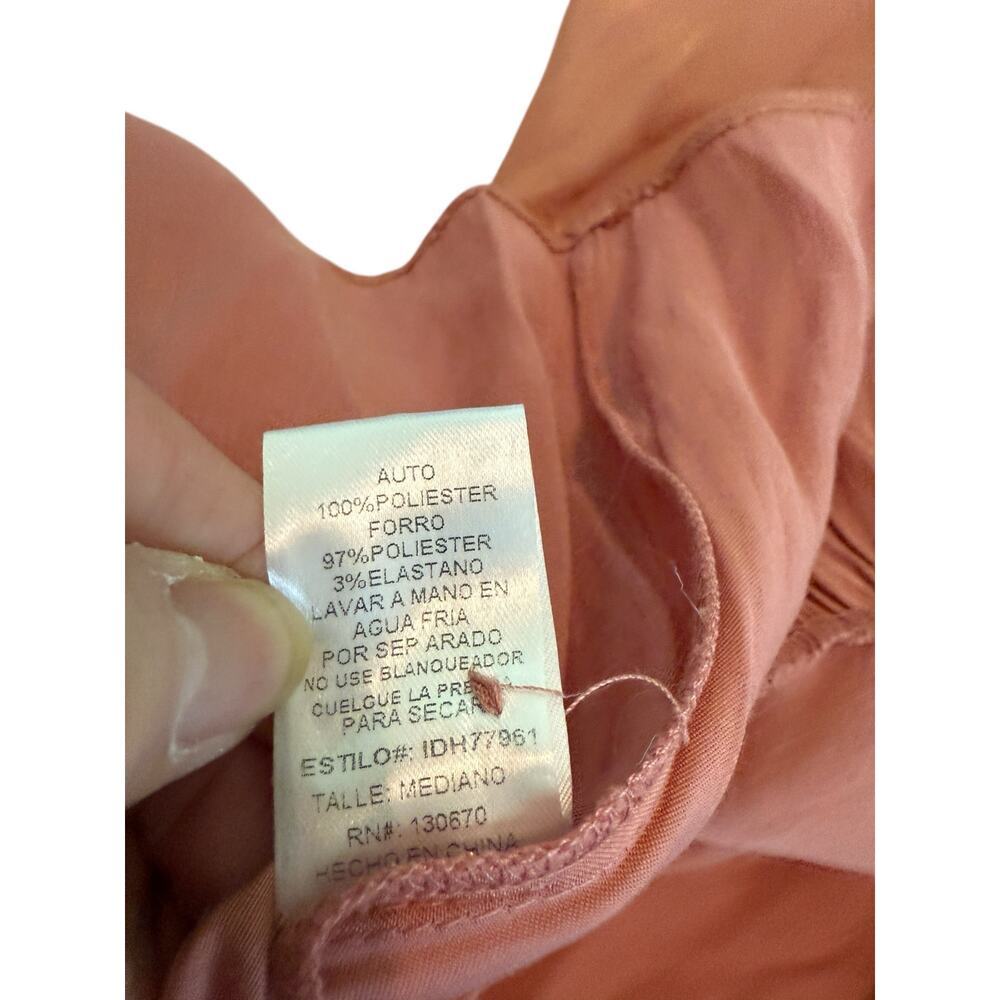 NWOT INA (i:na) Dark Peach Long Dress in Shiny Material Midi   M​ - Picture 12 of 12